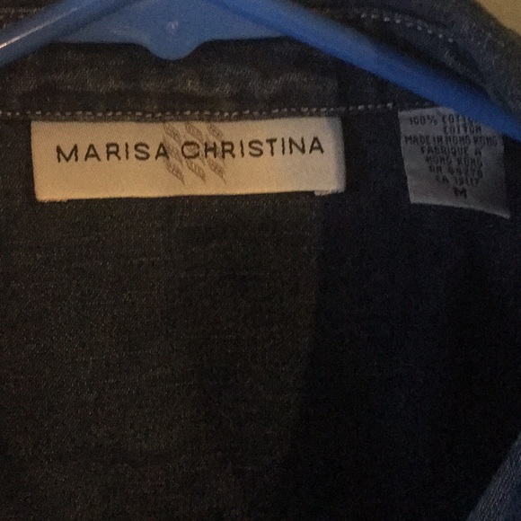 Marisa Christina short sleeve denim shirt - Picture 2 of 2